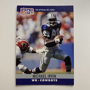 1990 Pro Set Football Card Michael Irvin #79 Vintage